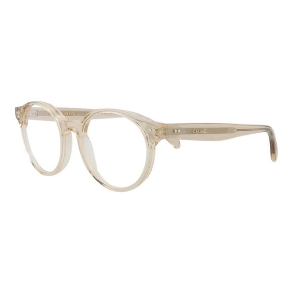 New Authentic Celine Womens Round/Oval Beige Beige Transparent Fashion Designer - Picture 1 of 4